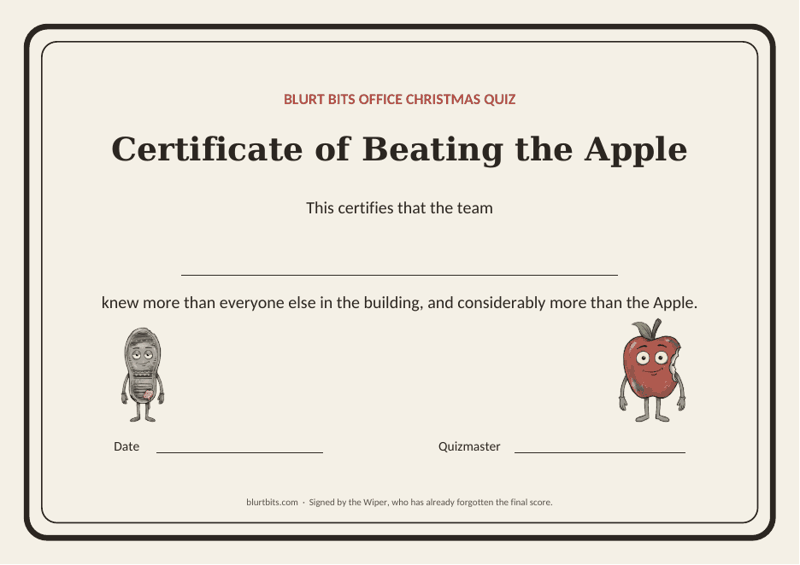 Preview of Office Christmas Quiz Kit