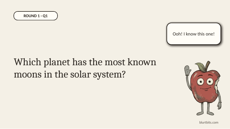 Preview of Science Quiz Night